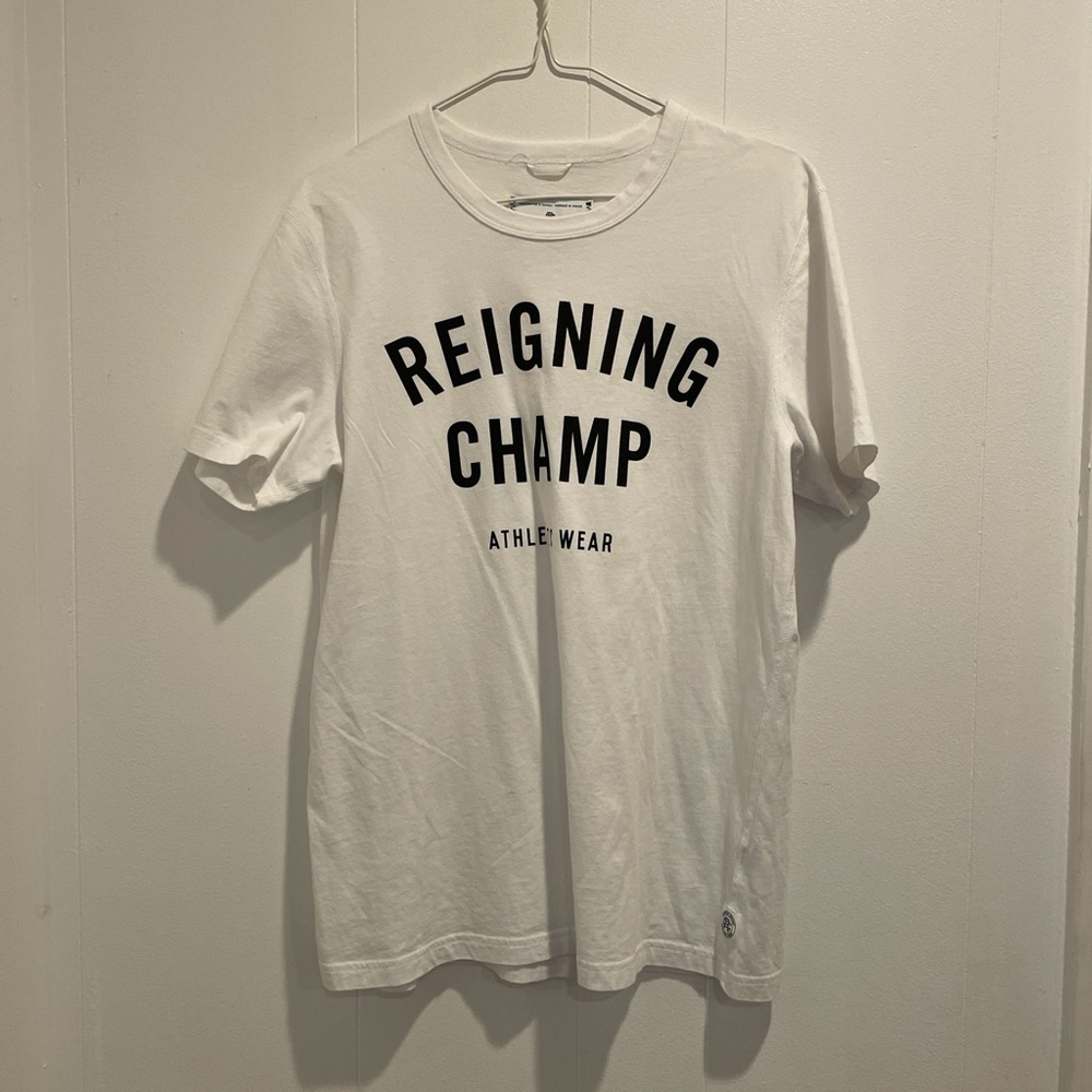Reigning Champ White Athletic Tee